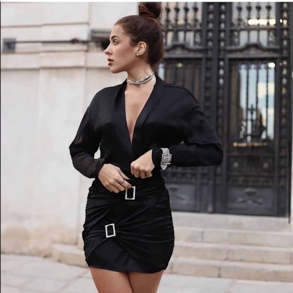 NWT ZARA JEWEL TRIM BLAZER DRESS